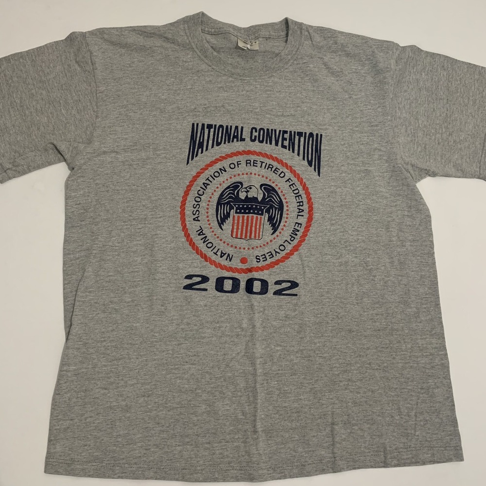 Vtg 2002 Retired Federal Employees National Convention T Shirt Men Large Soffe
